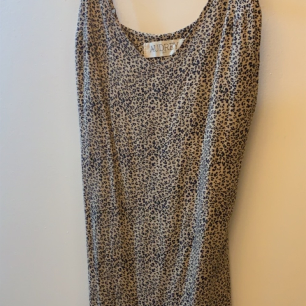 Animal print mini dress
